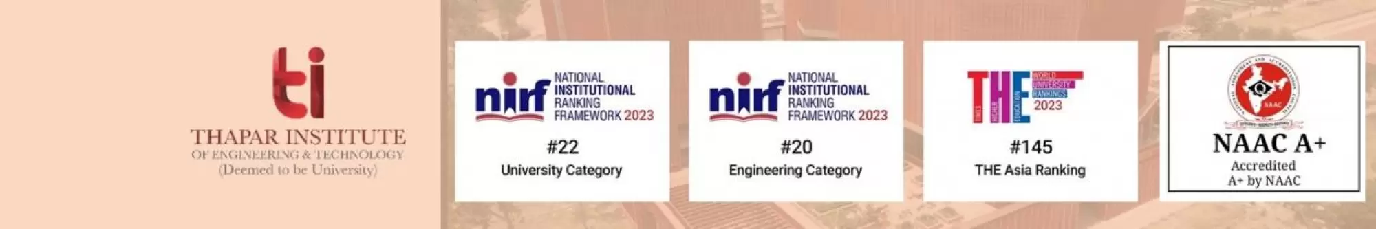 Thapar Institute of Engineering and Technology TIET Banner