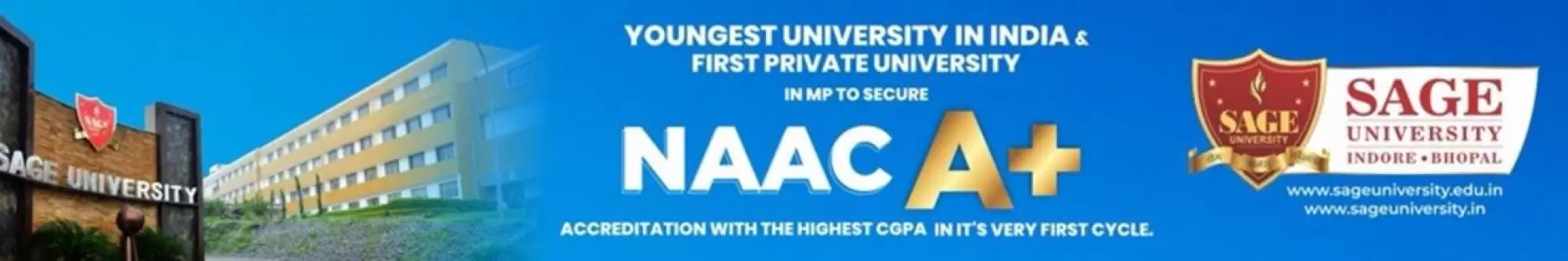 SAGE University, Indore Banner